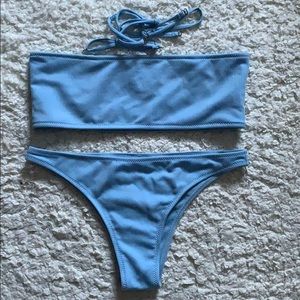 Gorgeous baby blue bikini